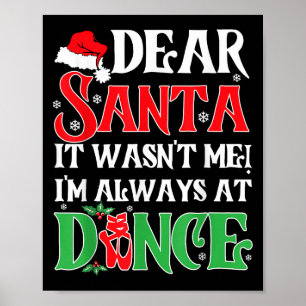 Lieber Weihnachtsmann, ich war es nicht, ich bin i Poster