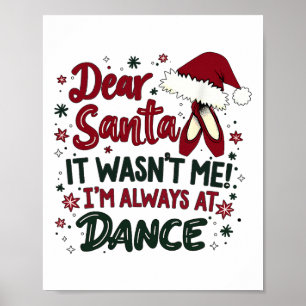 Lieber Weihnachtsmann, ich war es nicht, ich bin i Poster