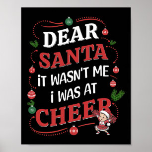 Lieber Weihnachtsmann, ich war es nicht. Ich war b Poster