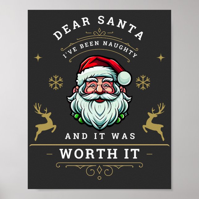 Lieber Weihnachtsmann, ich war schüchtern und es w Poster (Vorne)