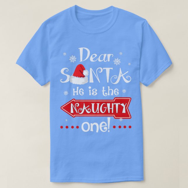 Lieber Weihnachtsmann ist der schmucke, der Christ T-Shirt (Design vorne)