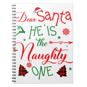 Lieber Weihnachtsmann ist die freche Familie Chris Notizblock