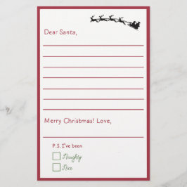 Lieber Weihnachtsmann - Kinderbrief an den Weihnac