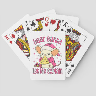 Lieber Weihnachtsmann, lass es mich erklären Spielkarten