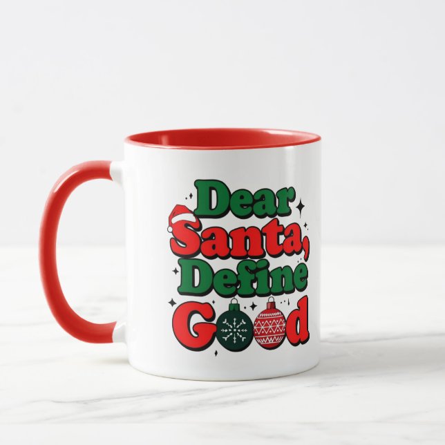 Lieber Weihnachtsmann, machen Sie meinen Wunsch wa Tasse (Links)