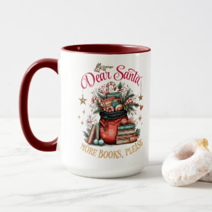 Lieber Weihnachtsmann, Mehr Bücher Bitte Tasse