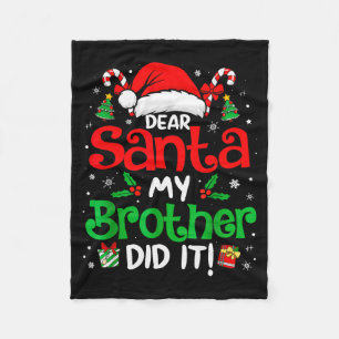 Lieber Weihnachtsmann, mein Bruder hat es getan Lu Fleecedecke