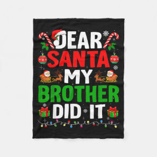 Lieber Weihnachtsmann Mein Bruder Hat Es Getan Lus Fleecedecke