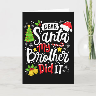 Lieber Weihnachtsmann Mein Bruder Hat Es Getan Lus Karte