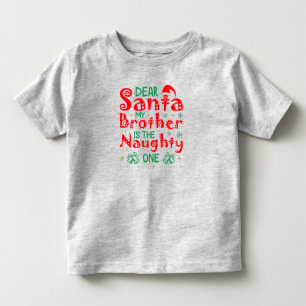 "Lieber Weihnachtsmann, mein Bruder ist der Böse" Kleinkind T-shirt