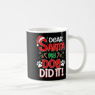 Lieber Weihnachtsmann, mein Hund hat es getan, lus Kaffeetasse