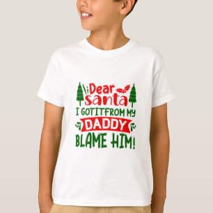 Lieber Weihnachtsmann, mein Papa Weihnachtsangebot T-Shirt