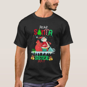Lieber Weihnachtsmann, meine Schwester hat es lust T-Shirt