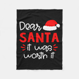 Lieber Weihnachtsmann-Shirt Lustiges passendes Fam Fleecedecke