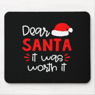 Lieber Weihnachtsmann-Shirt Lustiges passendes Fam Mousepad