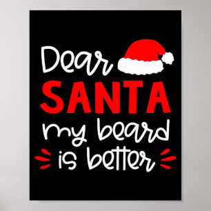 Lieber Weihnachtsmann-Shirt Lustiges passendes Fam Poster