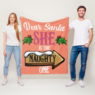 Lieber Weihnachtsmann - sie ist die schmucke, sonn Fleecedecke
