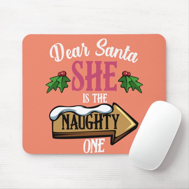 Lieber Weihnachtsmann - sie ist die schmucke, sonn Mousepad (Mit Mouse)