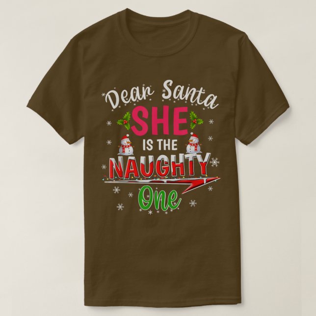 Lieber Weihnachtsmann - sie ist die schmuddeligen  T-Shirt (Design vorne)