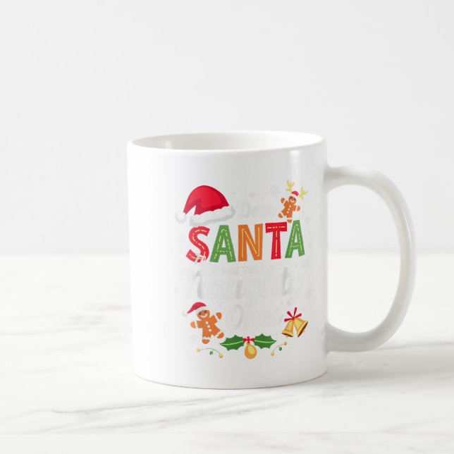 Lieber Weihnachtsmann sie schmutzig Weihnachten We Kaffeetasse (Rechts)