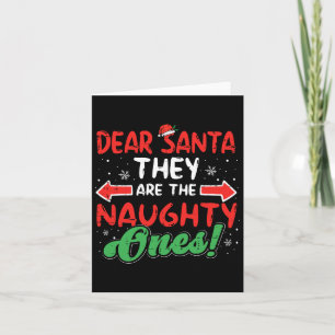 Lieber Weihnachtsmann sie schmutzig Weihnachten We Karte