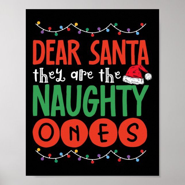 Lieber Weihnachtsmann, sie sind die scheußlichen,  Poster (Vorne)