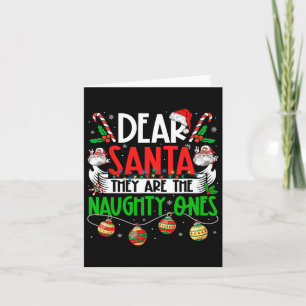 Lieber Weihnachtsmann, sie sind die unartigen Funn Karte