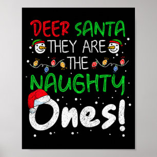 Lieber Weihnachtsmann Sie sind die Unartigen Lusti Poster