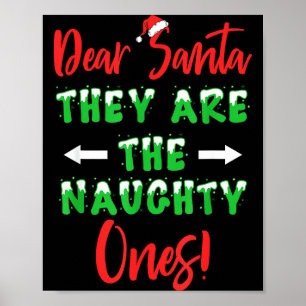 Lieber Weihnachtsmann Sie sind die Unartigen Lusti Poster