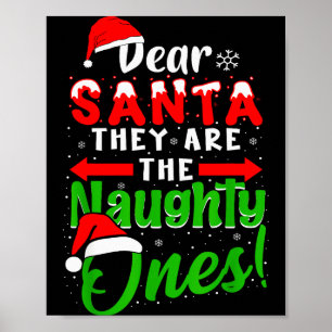 Lieber Weihnachtsmann Sie sind die Unartigen Lusti Poster