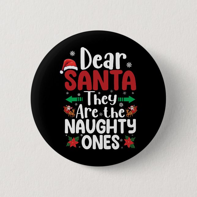 Lieber Weihnachtsmann, sie sind schmutzig, Weihnac Button (Vorderseite)