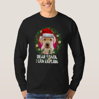 Lieber Weihnachtsmann Süßer Gelber Labrador Unarti T-Shirt