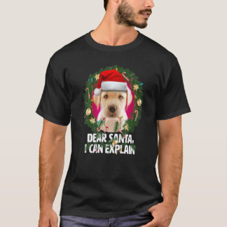 Lieber Weihnachtsmann Süßer Gelber Labrador Unarti T-Shirt