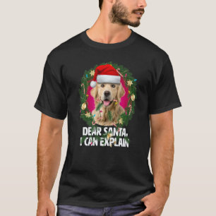 Lieber Weihnachtsmann Süßer Golden Retriever Unart T-Shirt