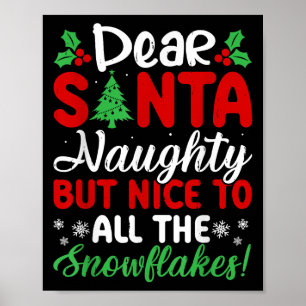 Lieber Weihnachtsmann Unartig Aber Nett Für Alle S Poster