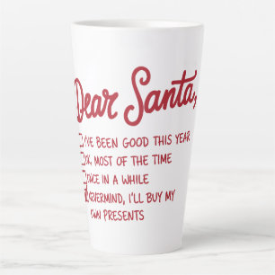Lieber Weihnachtsmann - Weihnachtsdesign Milchtasse