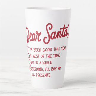 Lieber Weihnachtsmann - Weihnachtsdesign Milchtasse