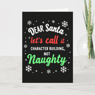 Lieber Weihnachtsmann Weihnachtskarte Charakterbil Karte