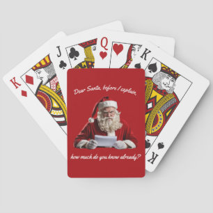Lieber Weihnachtsmann... Weihnachtsmann, Weihnacht Spielkarten