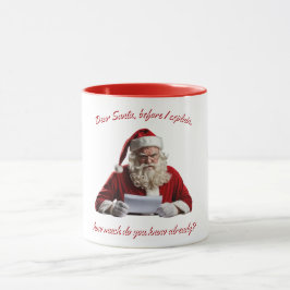 Lieber Weihnachtsmann... Weihnachtsmann, Weihnacht Tasse