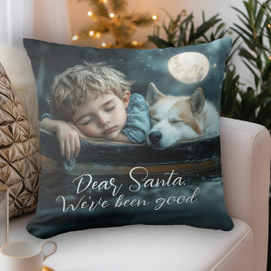 Lieber Weihnachtsmann, wir waren brav - Urlaubsfot Kissen