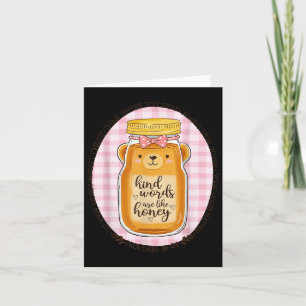 Lieber Worte sind wie Honey Bible Verse Scripture  Karte