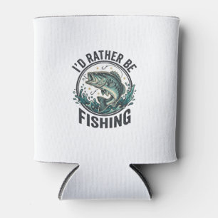Lieber Würde Ich Angeln Vintage-Bass-Angler-T-Shir Dosenkühler