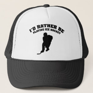Lieber würde ich Eishockey spielen Truckerkappe