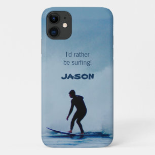 Lieber würde ich surfen Surfer iPhone Hülle