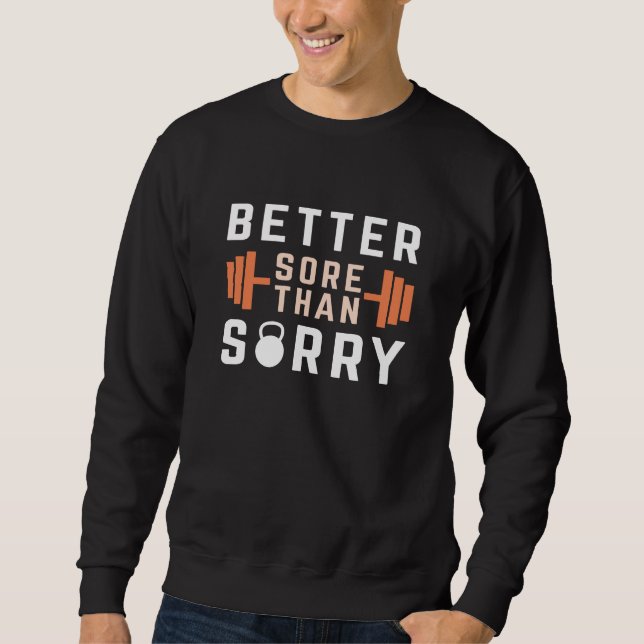 Lieber wütend als Sorry Sweatshirt (Vorderseite)