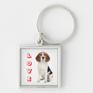 Liebes-Beagle-Welpen-Hund individuell Schlüsselanh Schlüsselanhänger