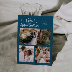 Liebes Dankeschön Hochzeit Mehrfach Foto Türkis Dankeskarte