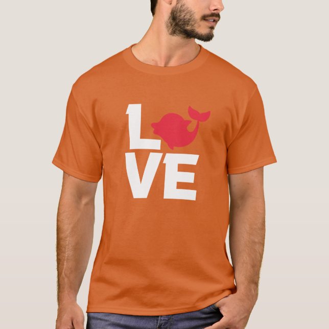 Liebes-Delfin-Geschenk T-Shirt (Vorderseite)