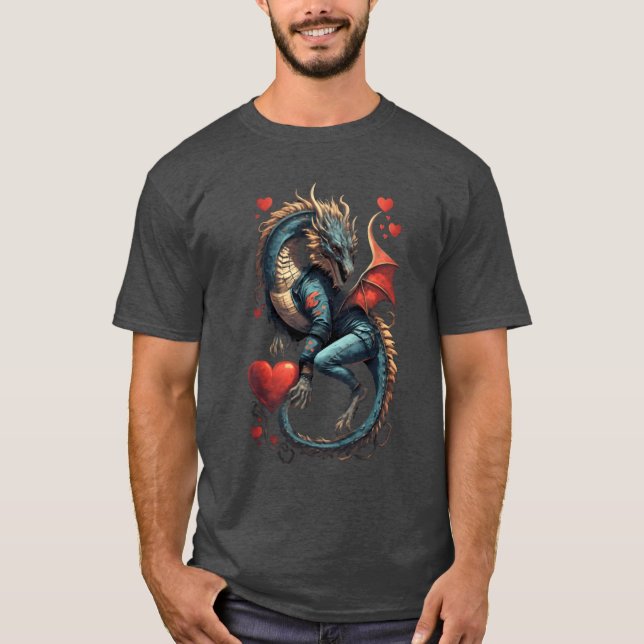 Liebes-Drache-Junge T-Shirt (Vorderseite)